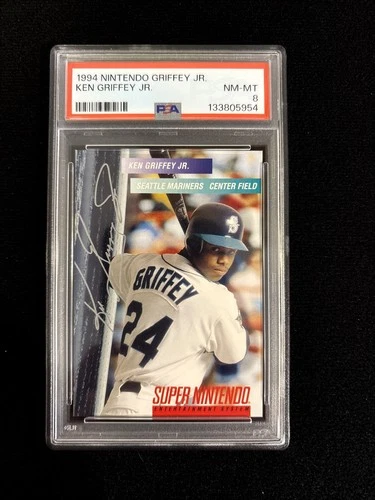 1994 Super Nintendo Ken Griffey Jr. Ken Griffey Jr PSA 8 NM-MT