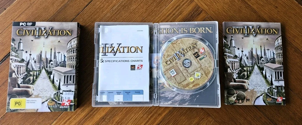 Sid Meier’s Civilization IV (PC DVD-ROM, 2005) • Big Box • Complete with Manual - Image 3 of 4