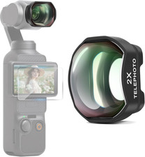 2X Telephoto Portrait Lens Compatible with DJI Osmo Pocket 4  Pocket 3, 4 Eleme