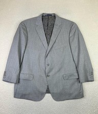Hart Schaffner Marx Blazer Mens 48R Gray Wool Sport Coat Jacket Made USA