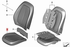 BMW X1 F48 SITZBEZUG SITZ VORNE OEM 52107482594
