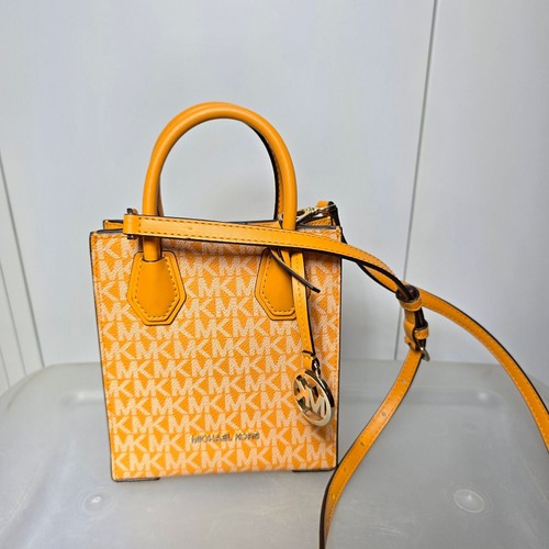 Michael Kors Mercer Extra Small Crossbody Bag in Honeycomb Signature