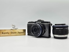  MINT / 101 shots OLYMPUS PEN E-P2 Black Digital Camera  2Lenses 14-42/17mm F