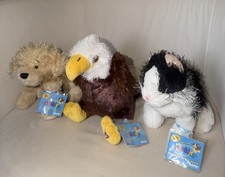 Lot of 3 Retired Webkinz NWT Unused Sealed Codes- Golden Retriever Cat Eagle