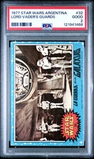1977 Star Wars Argentina Stani Lord Vader's Guards #32 PSA 2