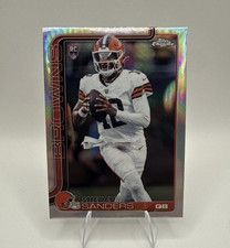 2026 Topps Chrome Shedeur Sanders Rookie silver football #315 CLEVELAND 