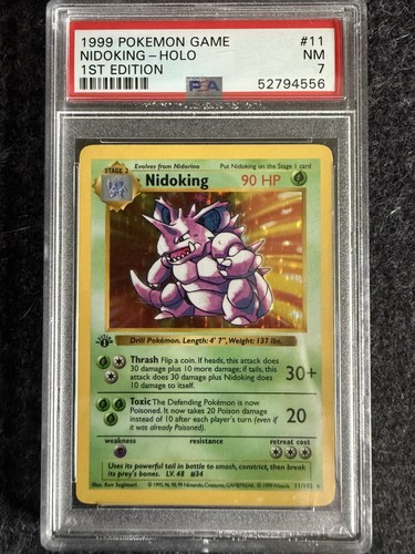 Nidoking (1st Edition) graded PSA 7 for sale on eBay