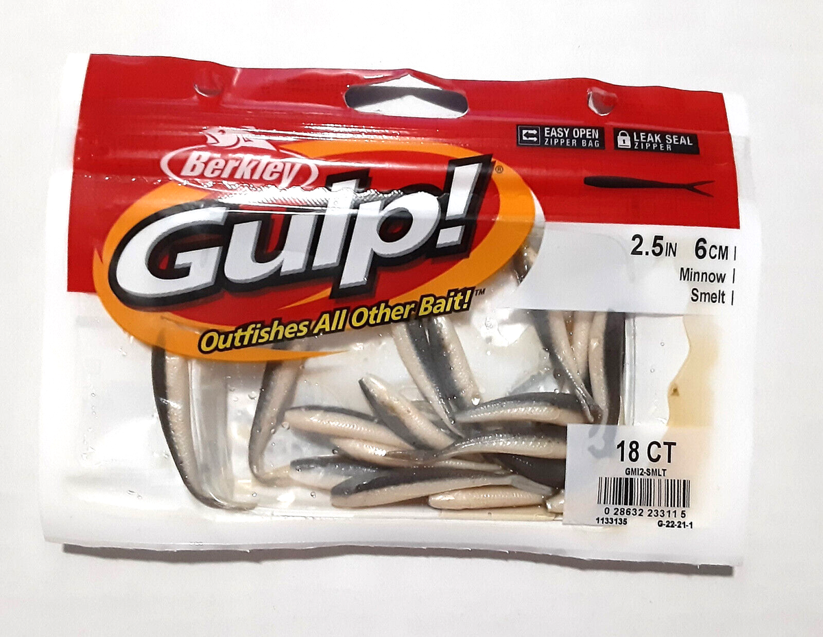 Walmart Berkley Gulp Minnow Black Shad Soft Plastic Baits Berkley