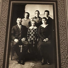 Vintage photograph photo family portrait Boise ID 