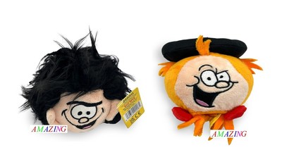Beano Comics Dennis die Bedrohung & Minnie die Minx super lustige matschige Stofftiere