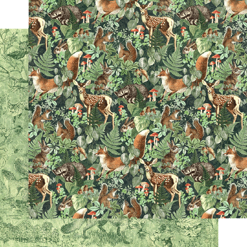 NEU Grafik 45 8" x 8" Papier Block Woodland Friends - Bild 6 von 7