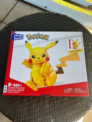 MEGA Pokémon Jumbo Pikachu Deluxe Figure Building Set - 825pcs Huge! BRAND NEW!