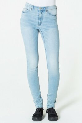 Cheap Monday Women's High Snap Buff Blue Denim Jeans 26/32 NWT $125