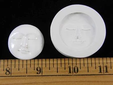 Moon Face (Large) Polymer Clay Mold (#MD1303)