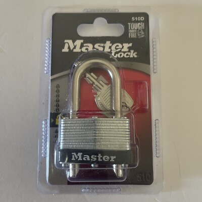 Master Lock Shackle Adjustable 1 3/4'' Key Padlock 510D