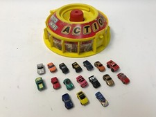 Micro Machines Micro Mini Action Garage w/ 17 Assorted Vintage Cars