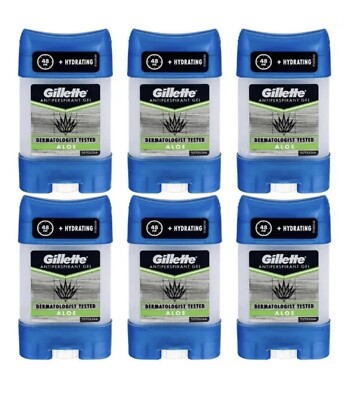 Gillette Clear Gel Antiperspirant Deodorant Aloe Vera 70 ml (Pack Of 6 )