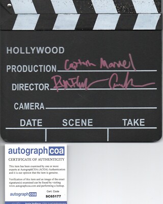 RYAN FLECK AND ANNA BODEN  SIGNED CLAPPERBOARD PHOTO ALSO ACOA