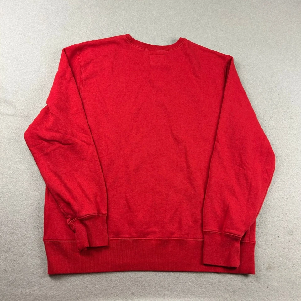 Boston Red Sox Sweatshirt Mens XXL Red Crew Neck MLB Long Sleeves Pullover - Image 4 of 4