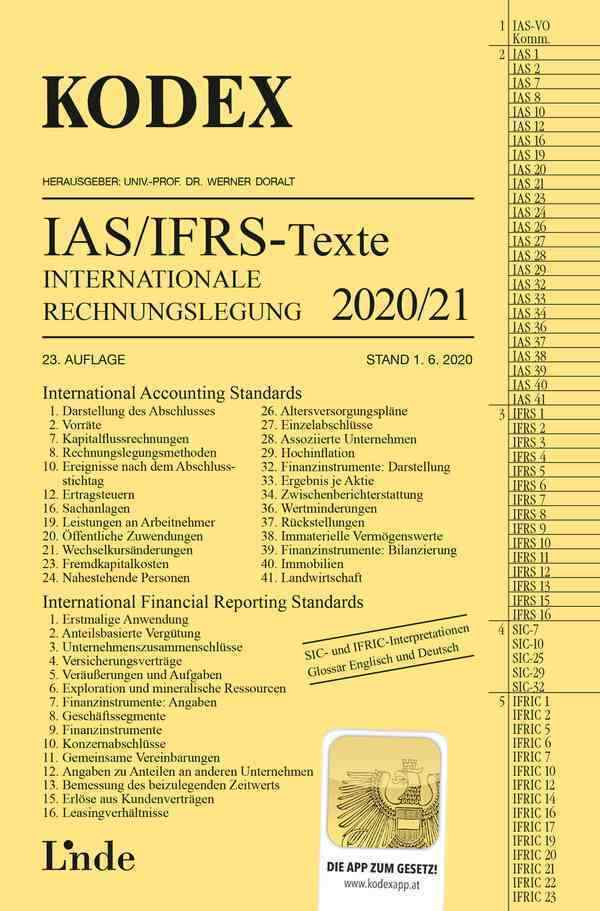 Thumbnail - Kodex Internationale Rechnungslegung Ias/ifrs - Texte 2020/21 | 2020 |