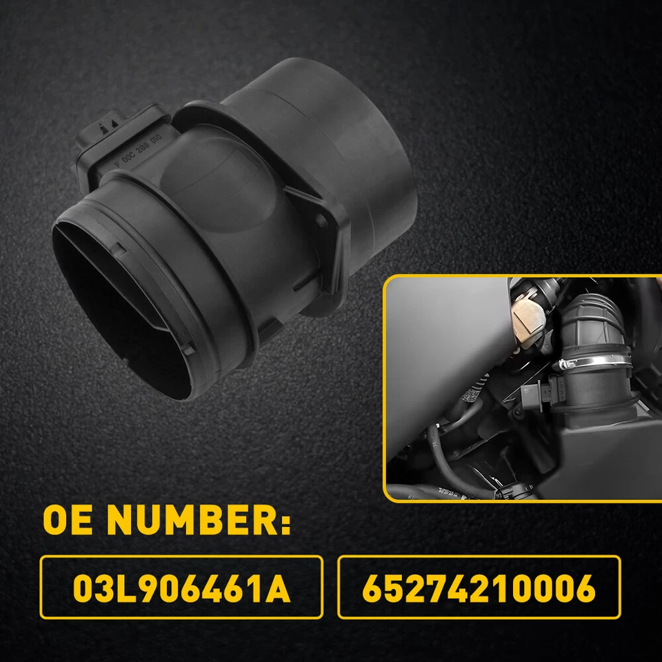 Mass Air Flow Meter Sensor 0281002956 For AUDI VW SKODA SEAT 2.0 TDi 03L906461A - Image 2 of 4
