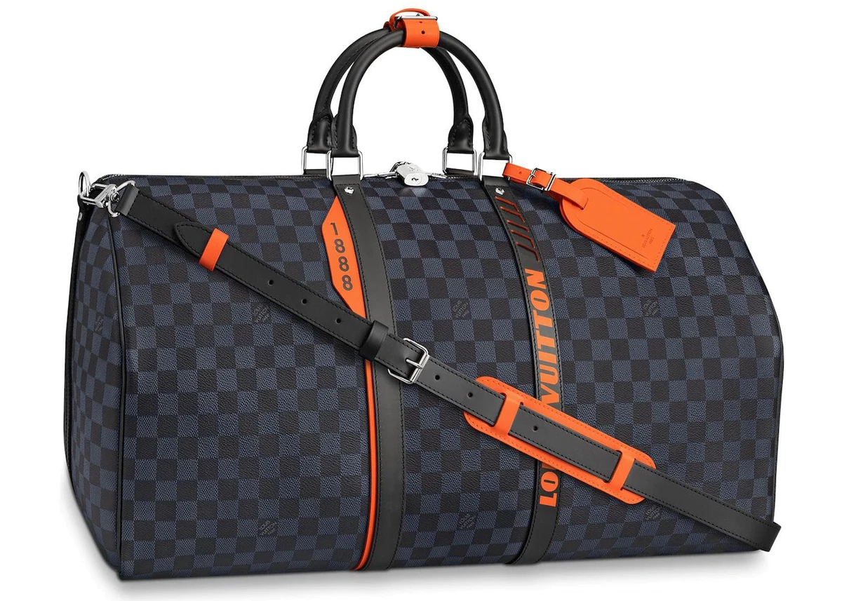 Louis Vuitton Damier Cobalt Keepall 55 RARE