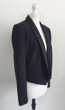 Alice Temperley, Tux Jacket, Somerset, Size Uk6, Black, Cropped, Bnwt