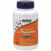 NOW Foods, L-Theanine With Inositol 200Mg 120 Caps