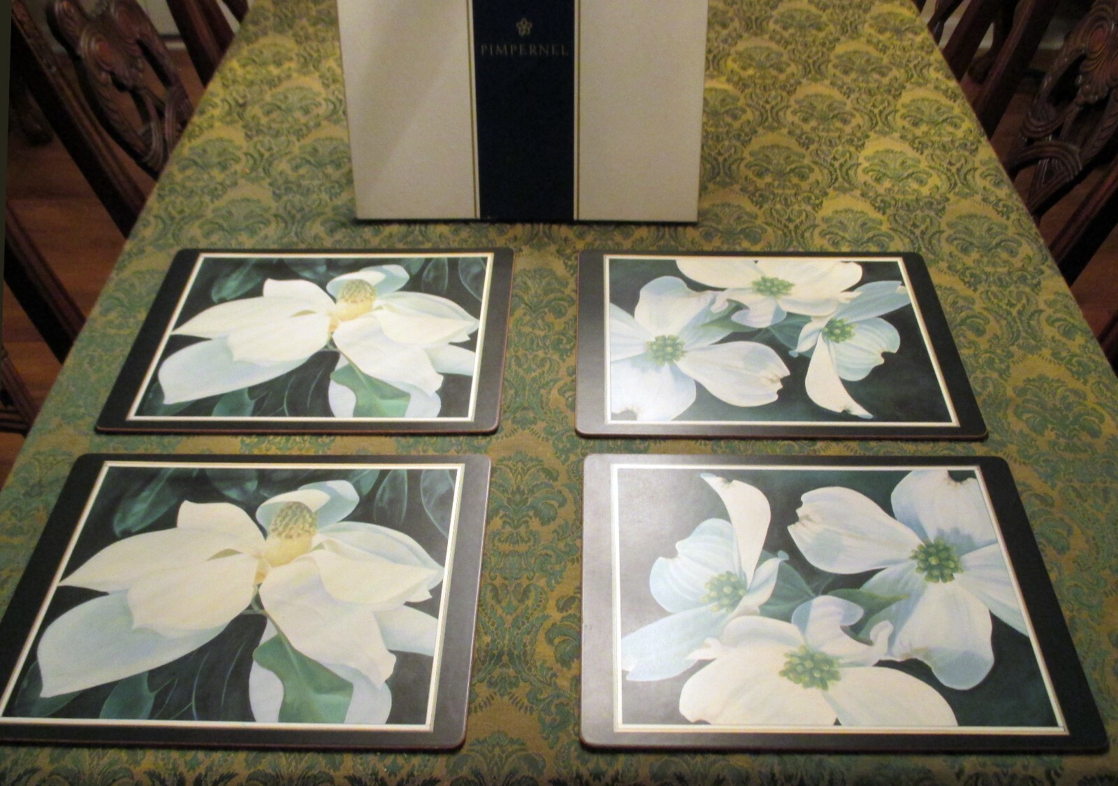 VTG VHTF PIMPERNEL ENGLAND LARGE PLACEMATS DOGWOOD MAGNOLIA STUDIES