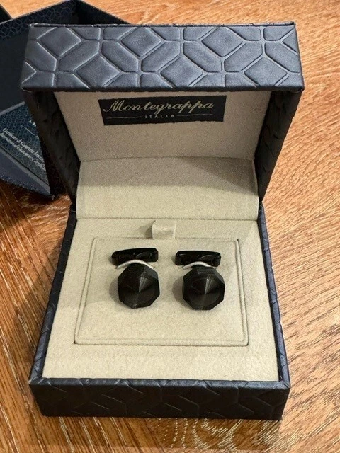 Gemelos Montegrappa NeroUno todo negro IDNACLBK venta al por menor $250,00 Foto 2 de 4