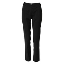 DOLCE & GABBANA Pants Black STAFF Mid Waist Tapered Trouser IT38/US4/XS 450usd