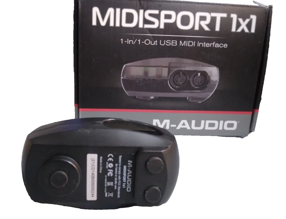 NEW M-AUDIO USB MIDISPORT 1X1 1-in/1-out USB MIDI Interface No usb cord included - Image 3 of 4
