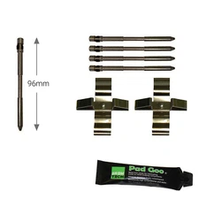 REAR BRAKE PAD PIN FITTING KIT 2 POT FIT: BMW 1 SERIES E87 03-12 BREMBO BPF1801D