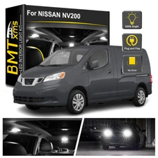 11x Interior LED Light Bulbs Reverse Map Dome For Nissan NV200 2013-2021 White