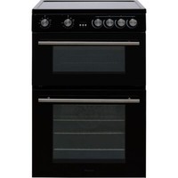 Hisense HDE3211BBUK 60cm Free Standing Electric Cooker with Ceramic Hob Black
