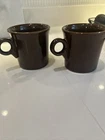 Set 2 Fiestaware Tom & Jerry Mugs Chocolate Fiesta Ring Mug Homer Laughlin HLC