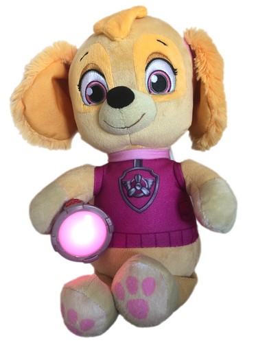 Paw Patrol Snuggle Up Skye Plüschhund mit Taschenlampe und Sounds funktioniert 12 Zoll rosa - Bild 1 von 5