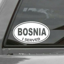 I Served Sticker Vinyl Decal Veteran War Euro Oval Window Decal Bosnia I Served Sticker Vinyl Decal Veteran War Euro Oval Window Decal Bosnia