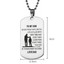 thumbnail 2 - Father Son Pendant To My Son Never Forget That I Love You Dog Tag Necklace Gift
