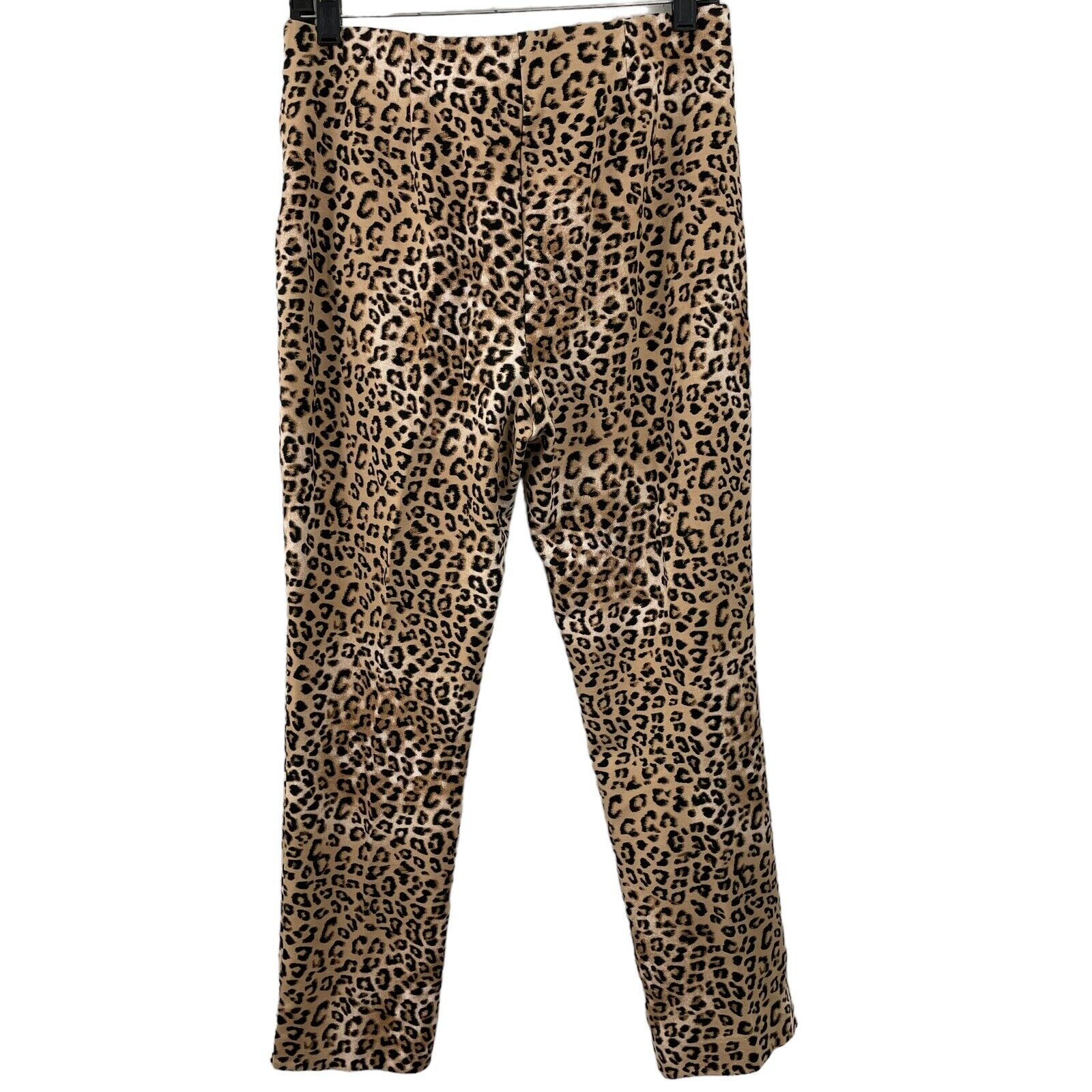 Chicos Brown Animal Leopard Print Pull On Pants S… - image 3