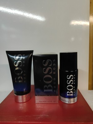 Boss Hugo Boss Bottled Night EDT pour Homme 100 ml Spray+ Gel Y desodorante 150 