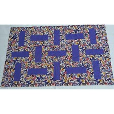 Handmade Butterfly Purple Patchwork Quilt Throw 38" x 56"