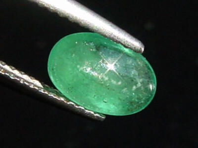 Smaragd Katzenauge / Emerald cat's eye 1,25 Ct. selten Cabochon (4049t)