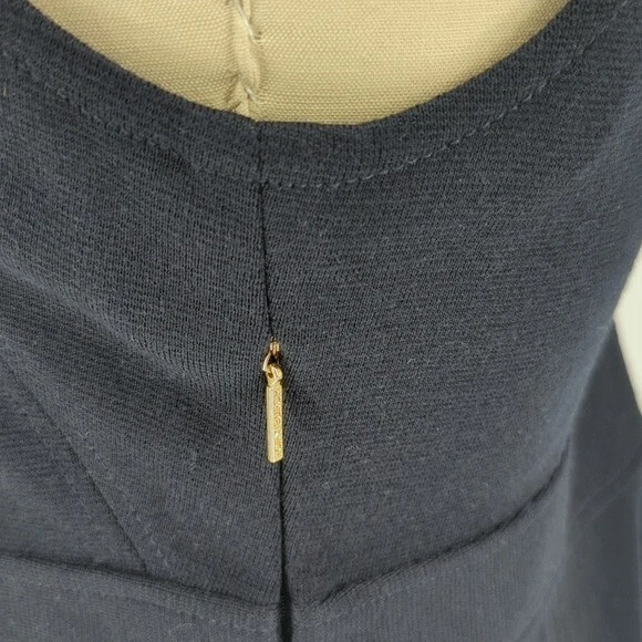 Abito tubino Tory Burch in maglia di lana blu XL nautico preppy business casual