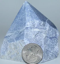 Spanish Blue  Quartz Polished Point / 2.85" (72.39 mm) 11.20 oz (317.51 gr) 3391