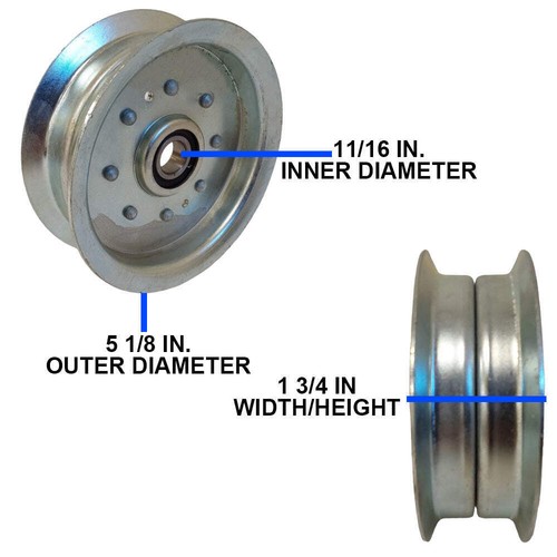 IDLER PULLEY GY20629 GY20110 GY20639 10737 HEAVY-DUTY IDLER FITS JOHN DEERE - Imagen 2 de 6