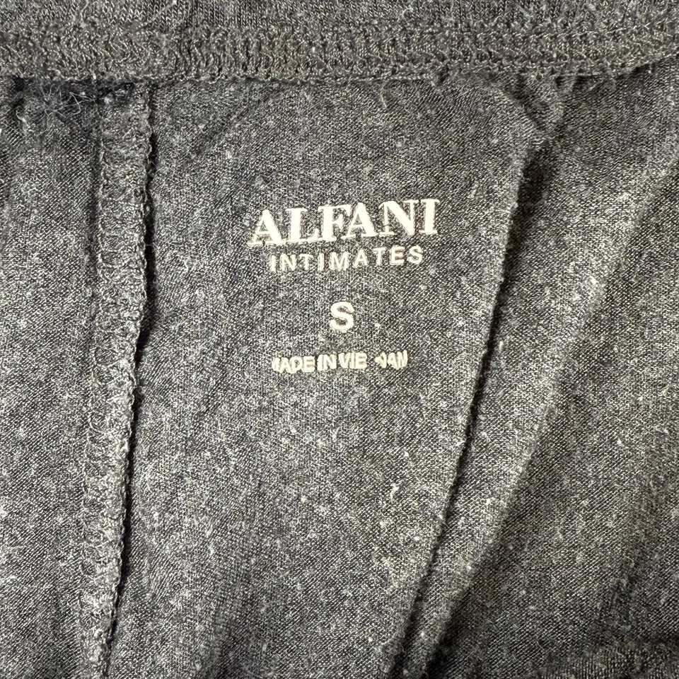 Camisón tejido jersey gris 2 piezas talla pequeña a rayas con botones suave Foto 3 de 4