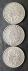 1878, 1879, and 1880 $1 Morgan Silver Dollars