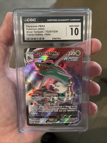 Pokémon Rayquaza VMAX TG20/TG30 Silver Tempest Character Rare CGC 10 English