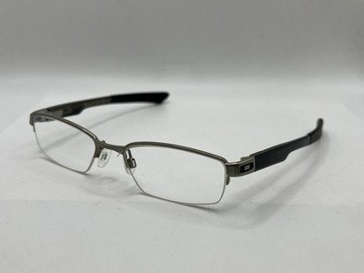 Oakley Double Tap OX3123-0351 Gray Light Silver Half Rim Eyeglasses